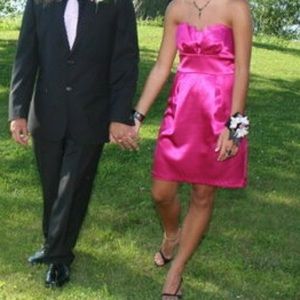 Hot pink dress